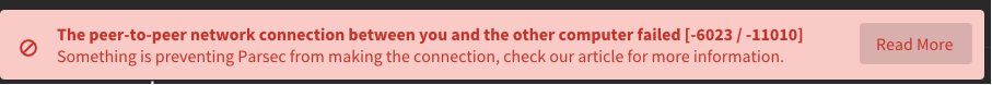 parsec-p2p-error